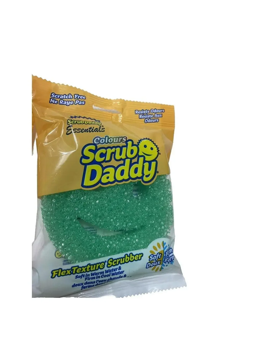 Scrub Daddy and Scrub Mommy Kitchen Sponge Set - Smiley Face Sponges Green